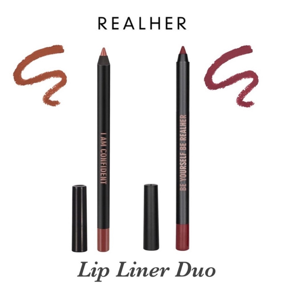 RealHer Lip Liner Duo-I Am Confident-Be Yourself Be Realher-  NIB